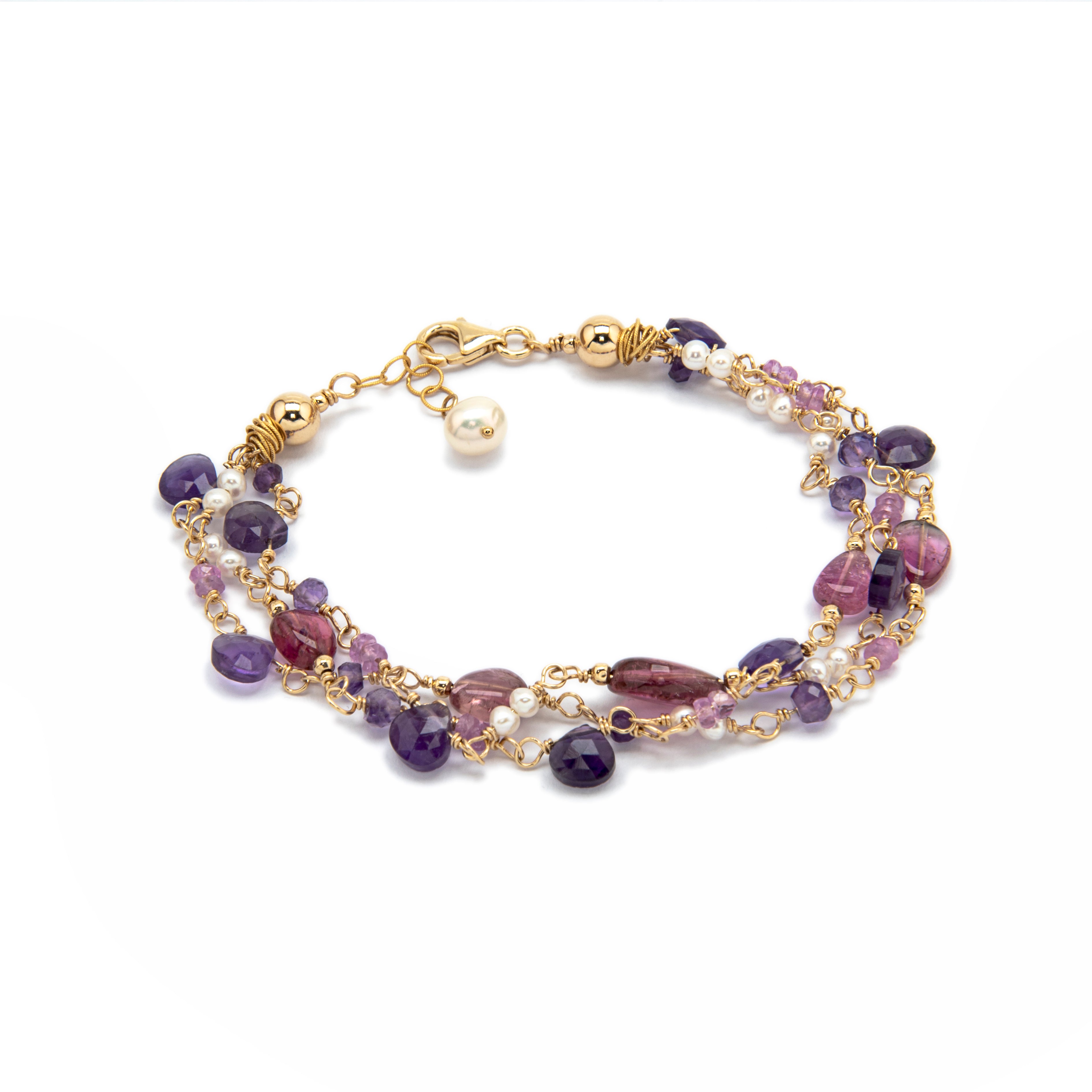 BRACCIALE AMET.-TORM-ZAFF ROSA
