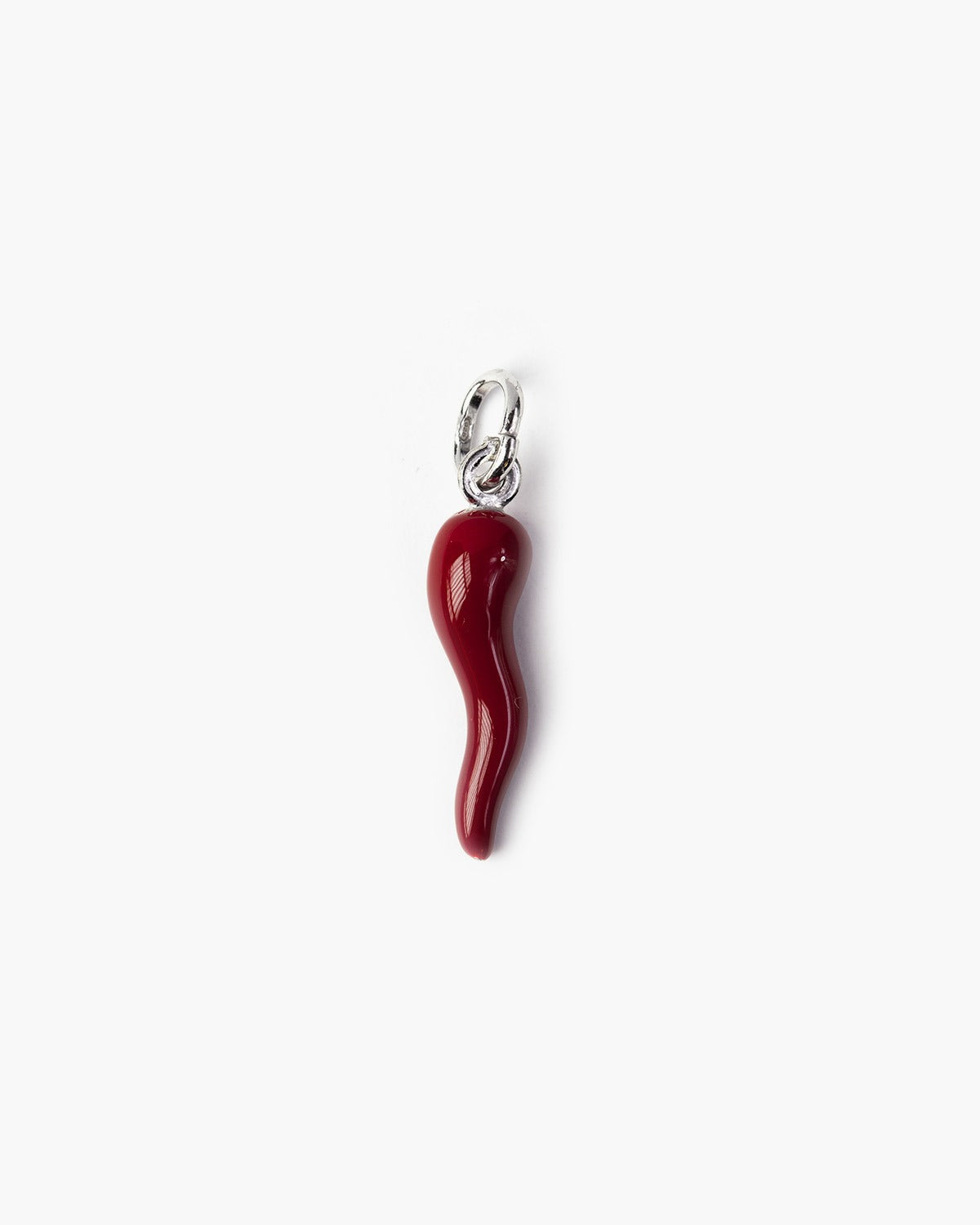 PENDENTE CORNO ROSSO SMALTATO