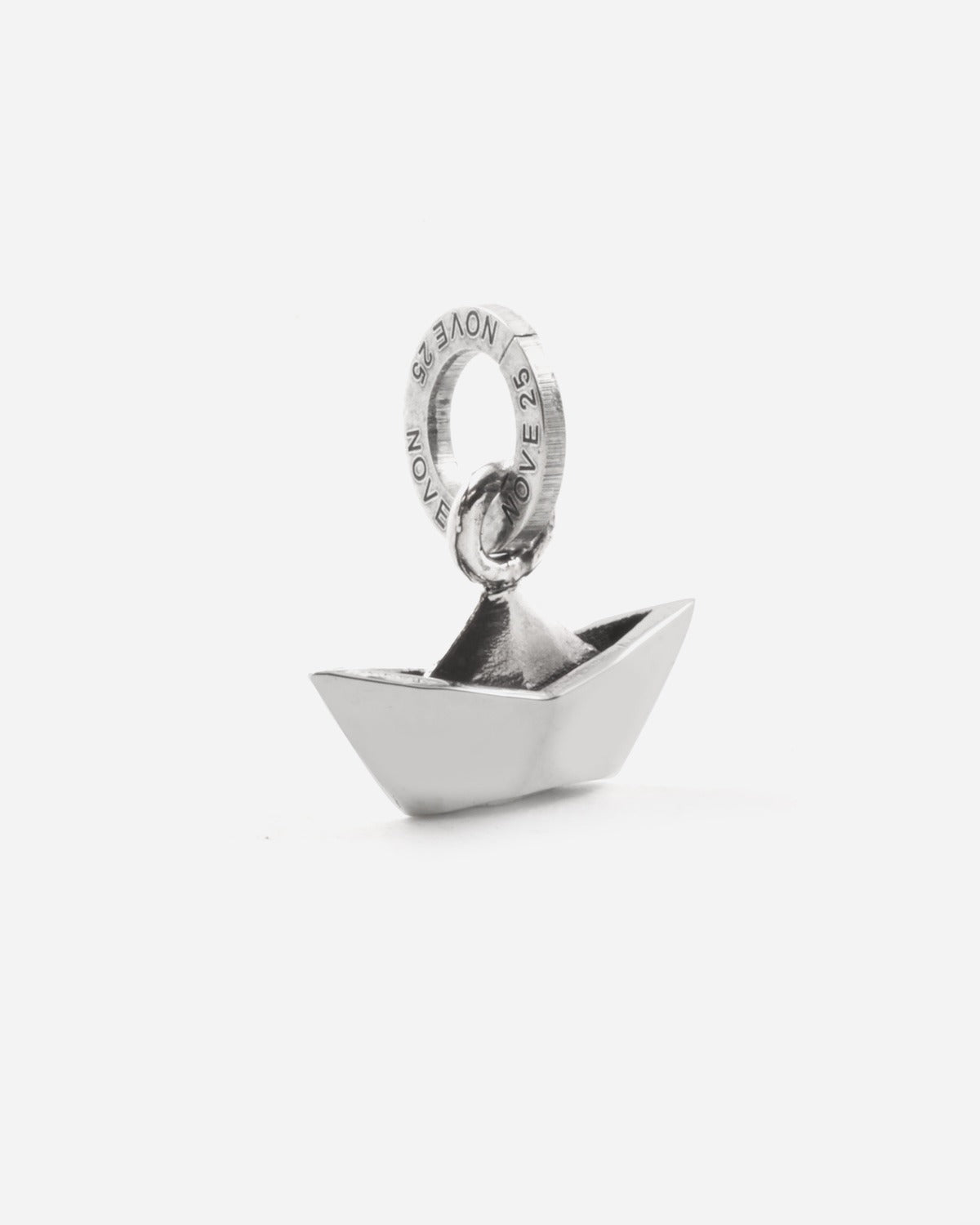 PENDENTE CHARM ORIGAMI BARCA / ARGENTO BRUNITO LUC