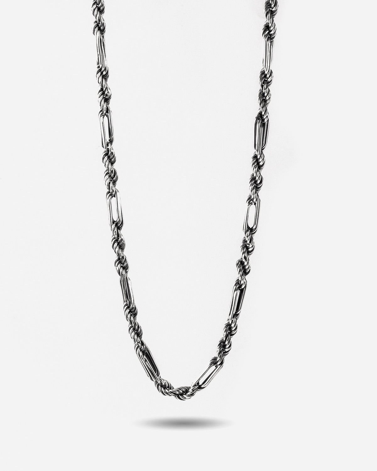 COLLANA CORDA 080 ALTERNATA / ARGENTO BRUNITO LUCI