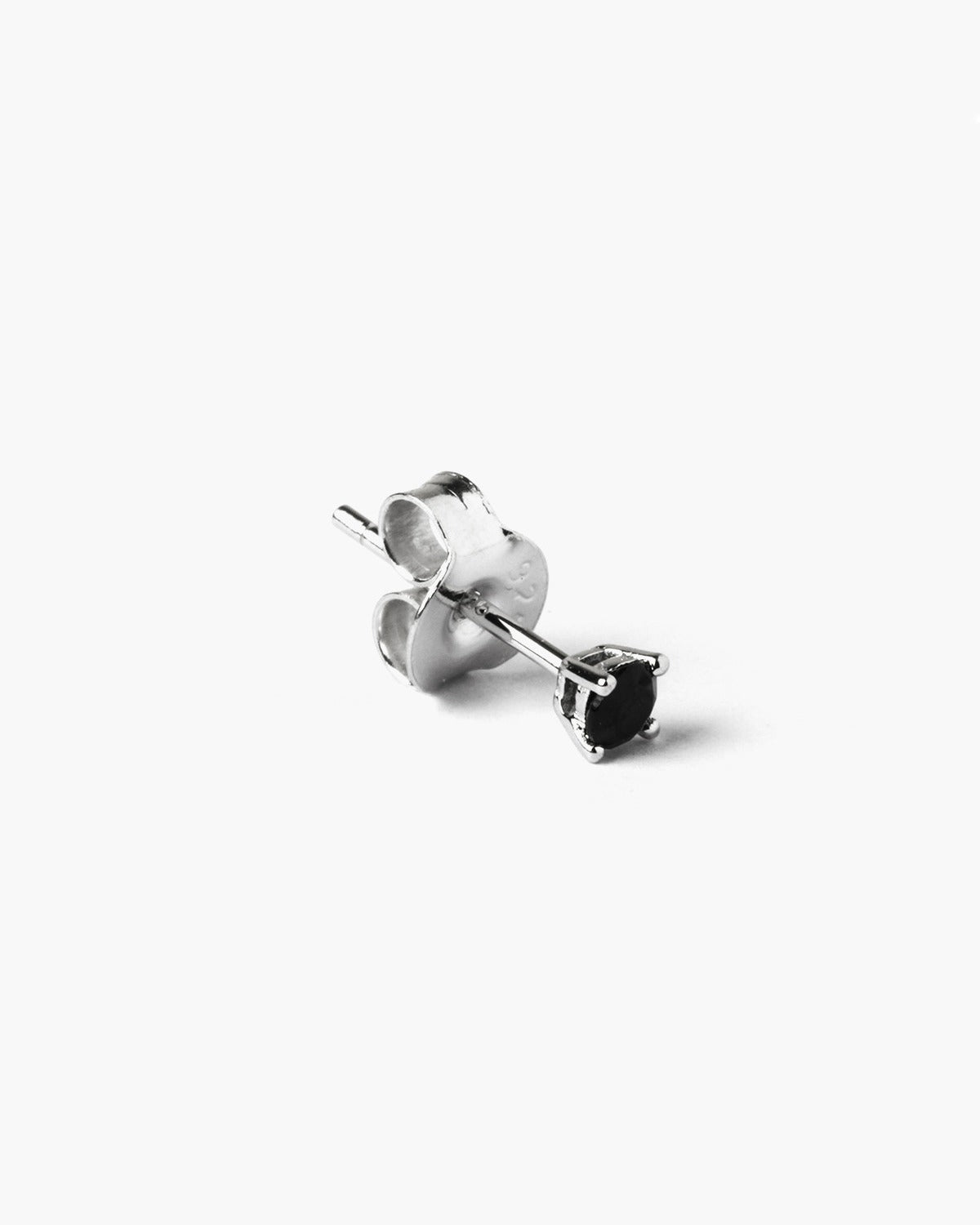 ORECCHINO SINGOLO ZIRCONIA CUBICA NERA