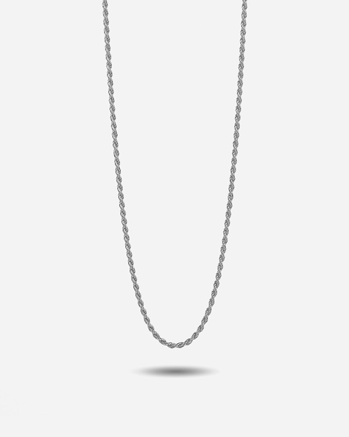 COLLANA CORDA 040 / ARGENTO BRUNITO LUCIDO