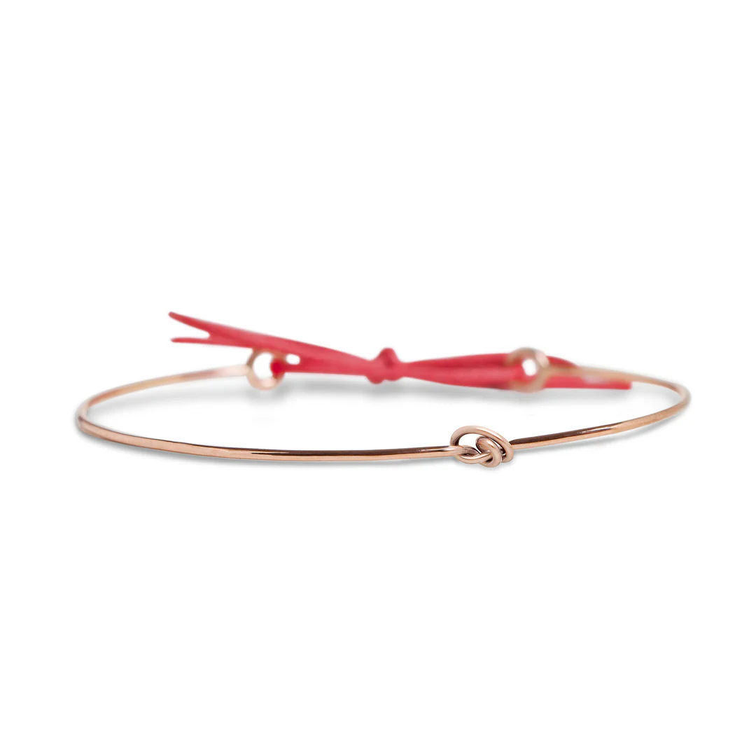 Bracciale Filodamore in Oro Rosa 9kt con Nodino Medium